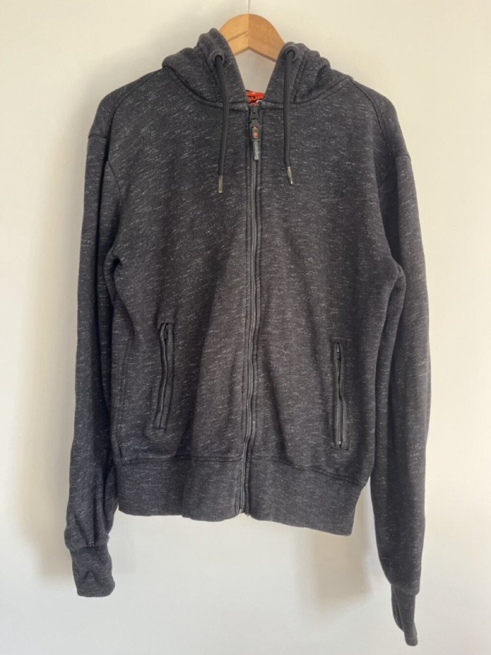Superdry Athletics Zip Hoodie Charcoal M Streetwear